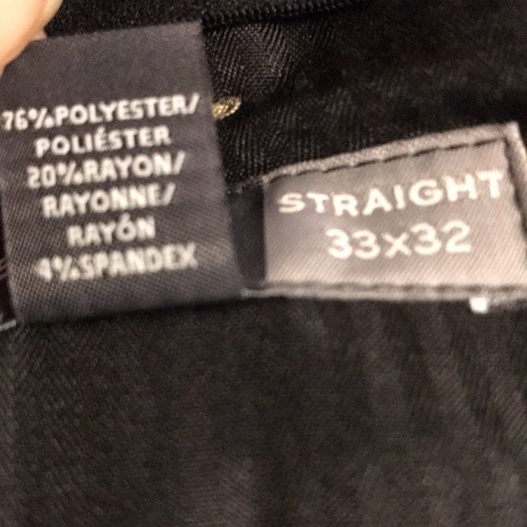 Van Heusen Men's Dress Slacks, Straight Fit, Tan, Size 33 x 32 - Picture 6 of 6